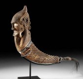 19TH C. SUMATRA BATAK WOOD MED