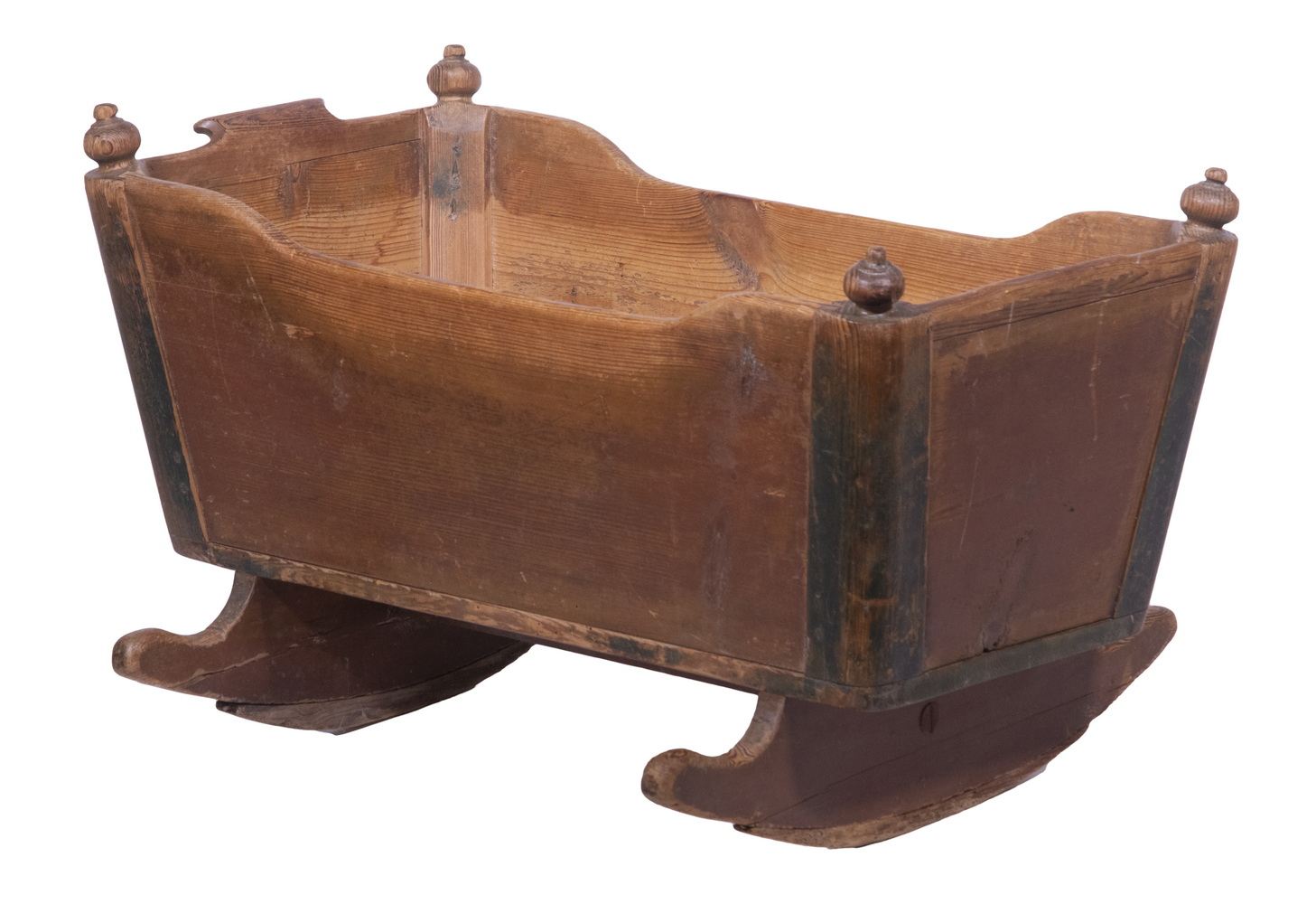 19TH C. SWEDISH PINE CRADLE