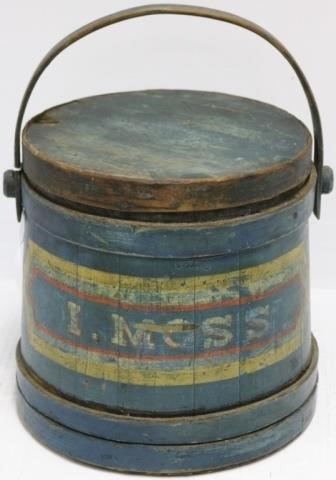 19TH C SWING HANDLE FIRKIN BY C.