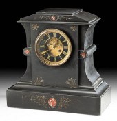 19TH C. SWISS SLATE MANTEL CLO