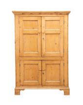 19TH C. TALL FOUR DOOR RUSTIC