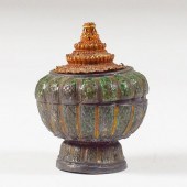 19TH C. THAI ENAMEL OFFERING B