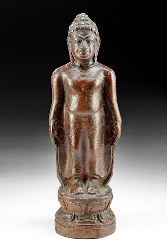 19TH C. THAI POTTERY STANDING