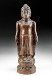 19TH C. THAI POTTERY STANDING