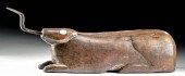 19TH C. THAI WOOD COCONUT GRAT