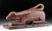 19TH C. THAI WOOD COCONUT GRAT