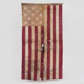 19TH C. THIRTEEN STAR US FLAGA