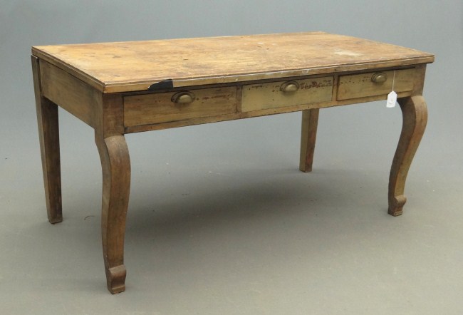 19th c. three drawer serving
