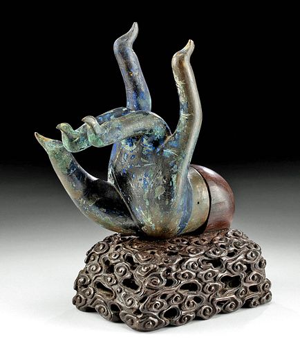 19TH C. TIBETAN BRASS VARAPANI HAND