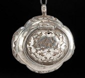 19TH C. TIBETAN SILVER HINGED