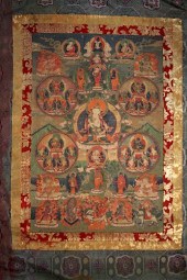 19TH C. TIBETAN/NEPAL THANGKA