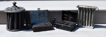 19th C. tin wear, including: