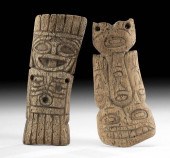 19TH C. TLINGIT BONE PENDANTS