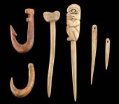 19TH C. TLINGIT HAIDA BONE / A