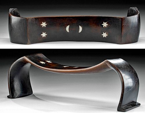 19TH C. TONGAN WOOD & WHALE IVORY