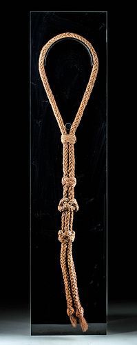 19TH C. TONGAN WOVEN TOHI HOHOKO