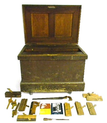 19th C. tool chest owned by