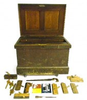 19th C. tool chest owned by na