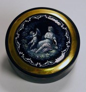19TH C. TORTOISE SNUFF BOX WIT
