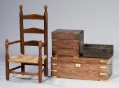 19TH C. TRAVEL BOXES WITH CHIL