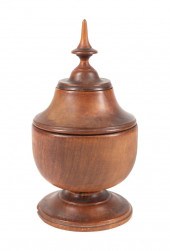 19TH C. TREENWARE MAPLE TWO-PA