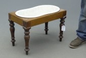 19th c. turned leg bidet.