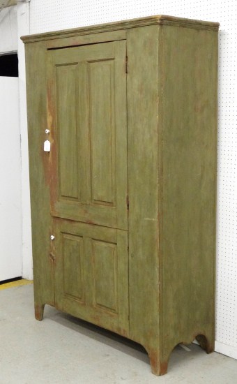 19th c. two door cupboard. 48'' W