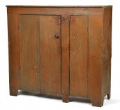 19TH C. TWO DOOR JELLY CUPBOAR