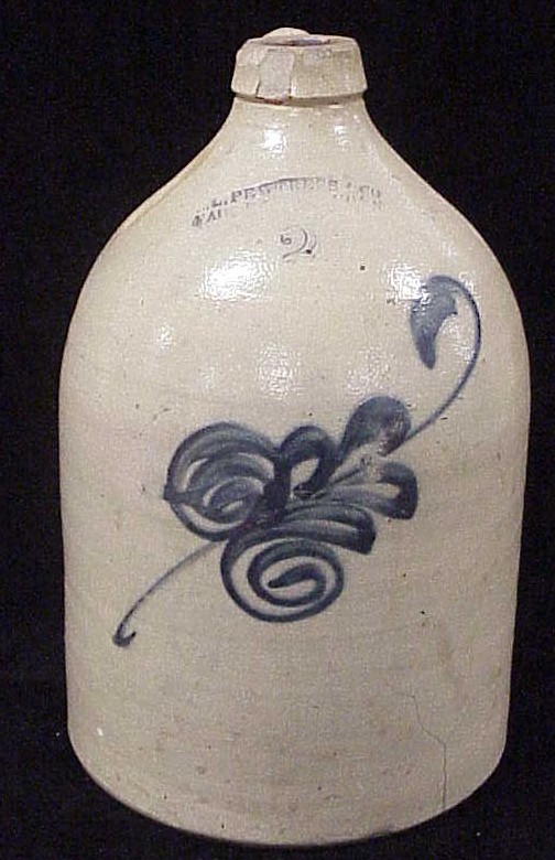 19th C. two gallon salt glazed