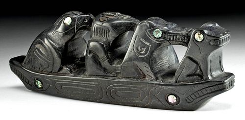 19TH C. VANCOUVER HAIDA ARGILLITE