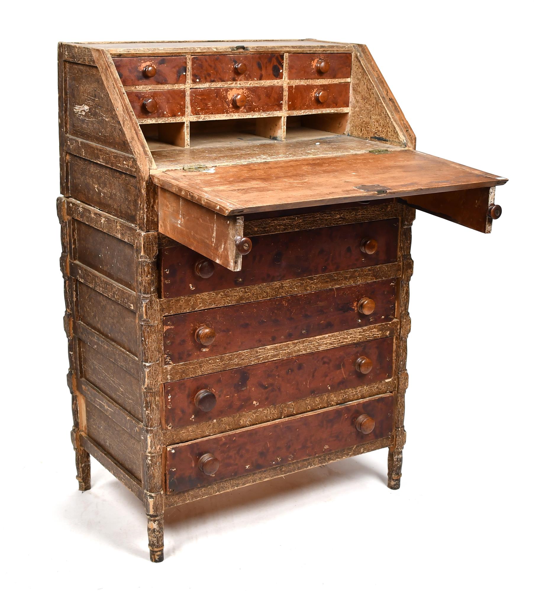 19TH C. VERMONT PAINT DECORATED