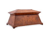 19TH C. VICTORIAN BURL SARCOPH
