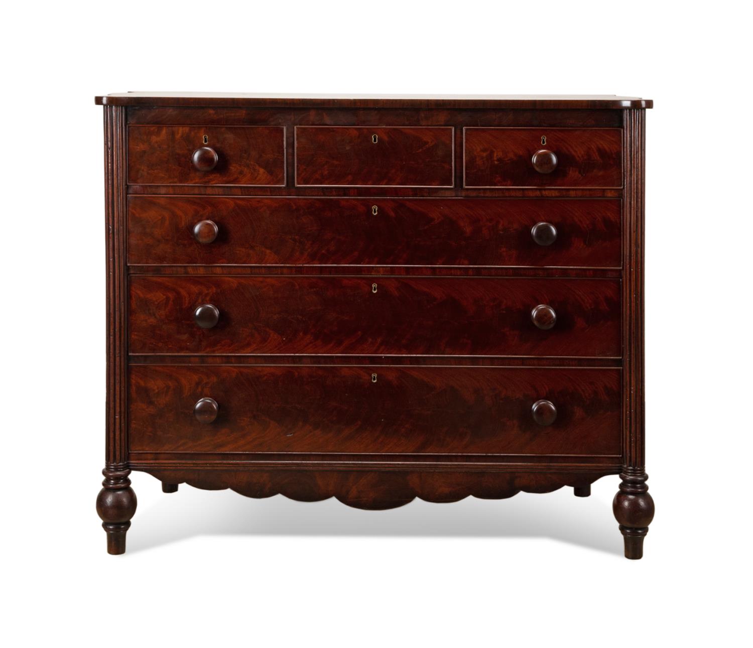 19TH C. VICTORIAN FLAME MAHOGANY