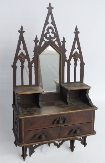 19th c. Victorian walnut medicine