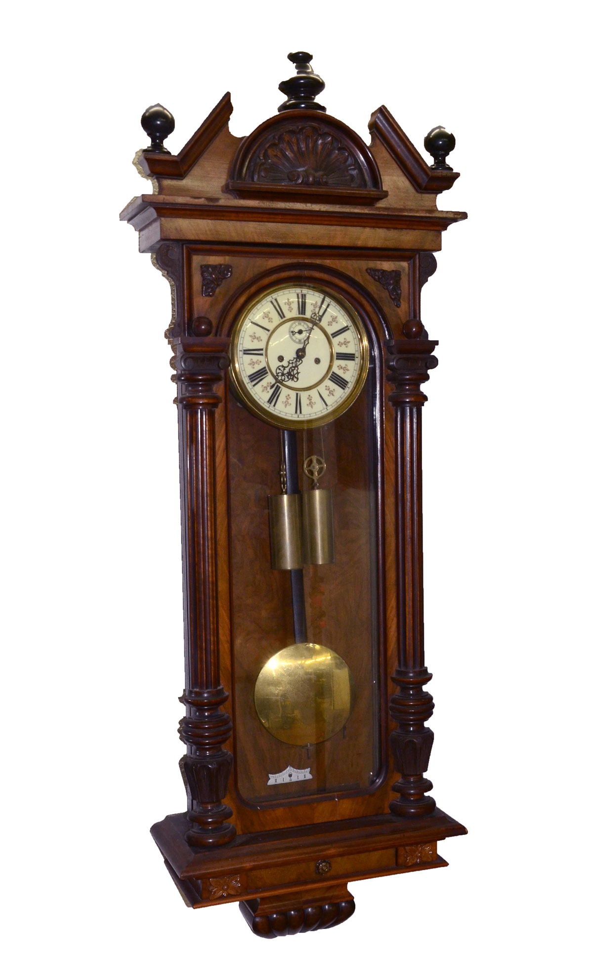 19TH C VIENNA REGULATOR CLOCK: