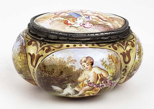 19TH C. VIENNESE ENAMEL ON SILVER