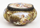 19TH C. VIENNESE ENAMEL ON SIL