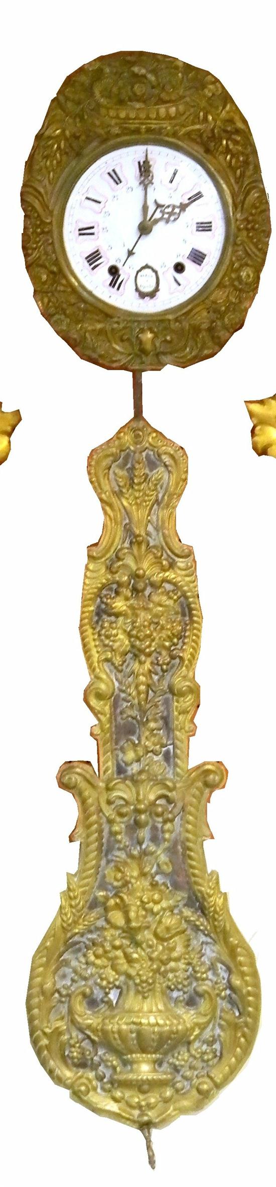 19th C. Wag on the wall clock 