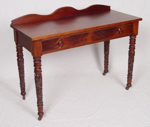 19TH C WALNUT WRITING TABLE WITH