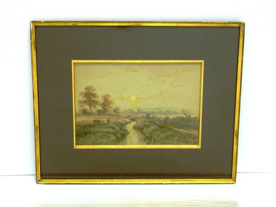 19th C. watercolor on paper