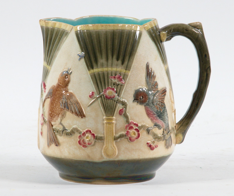 19TH C. WEDGWOOD BIRD & FAN