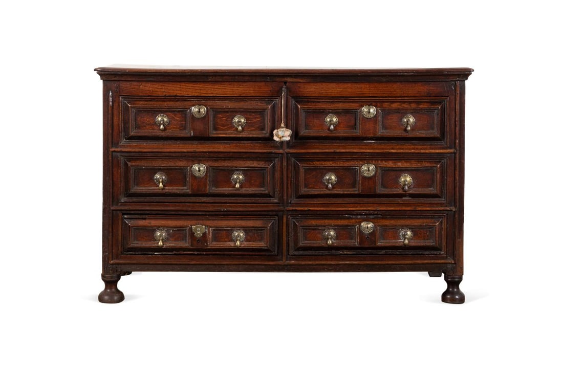 19TH C. WILLIAM & MARY STAINED