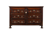 19TH C. WILLIAM & MARY STAINED