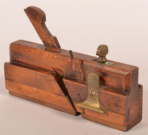 19TH C. WOODEN BLOCK PLANE VARVIL &