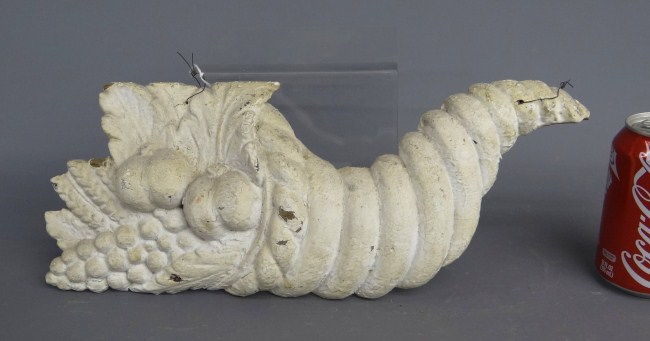 19th c. wooden cornucopia (hand