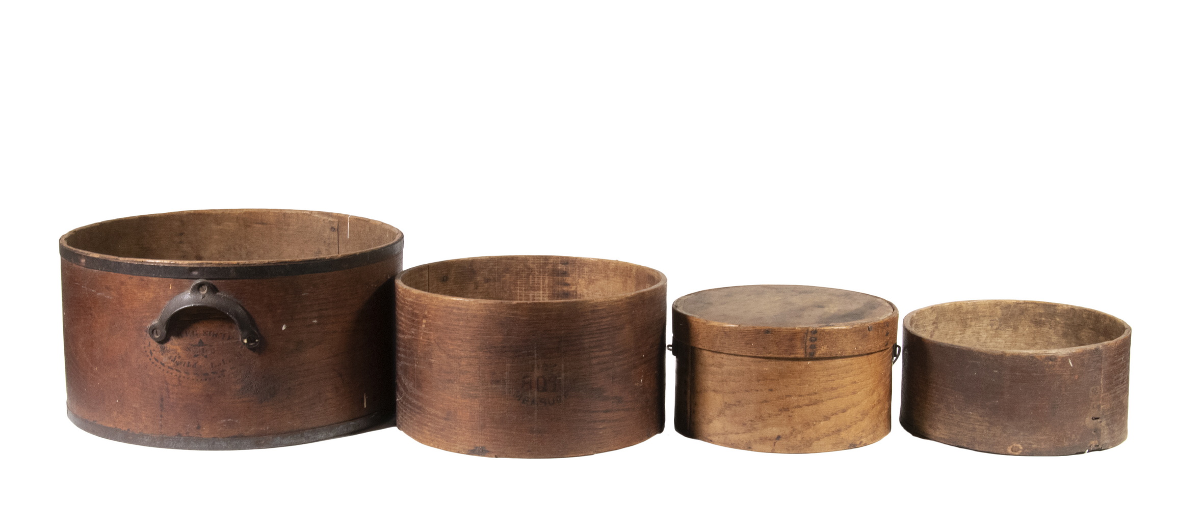 19TH C. WOODEN PANTRY CONTAINERS
