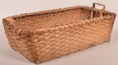 19TH C. WOVEN OAK SPLINT HARVE