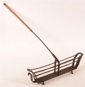 19TH C. WROUGHT IRON TOASTER W
