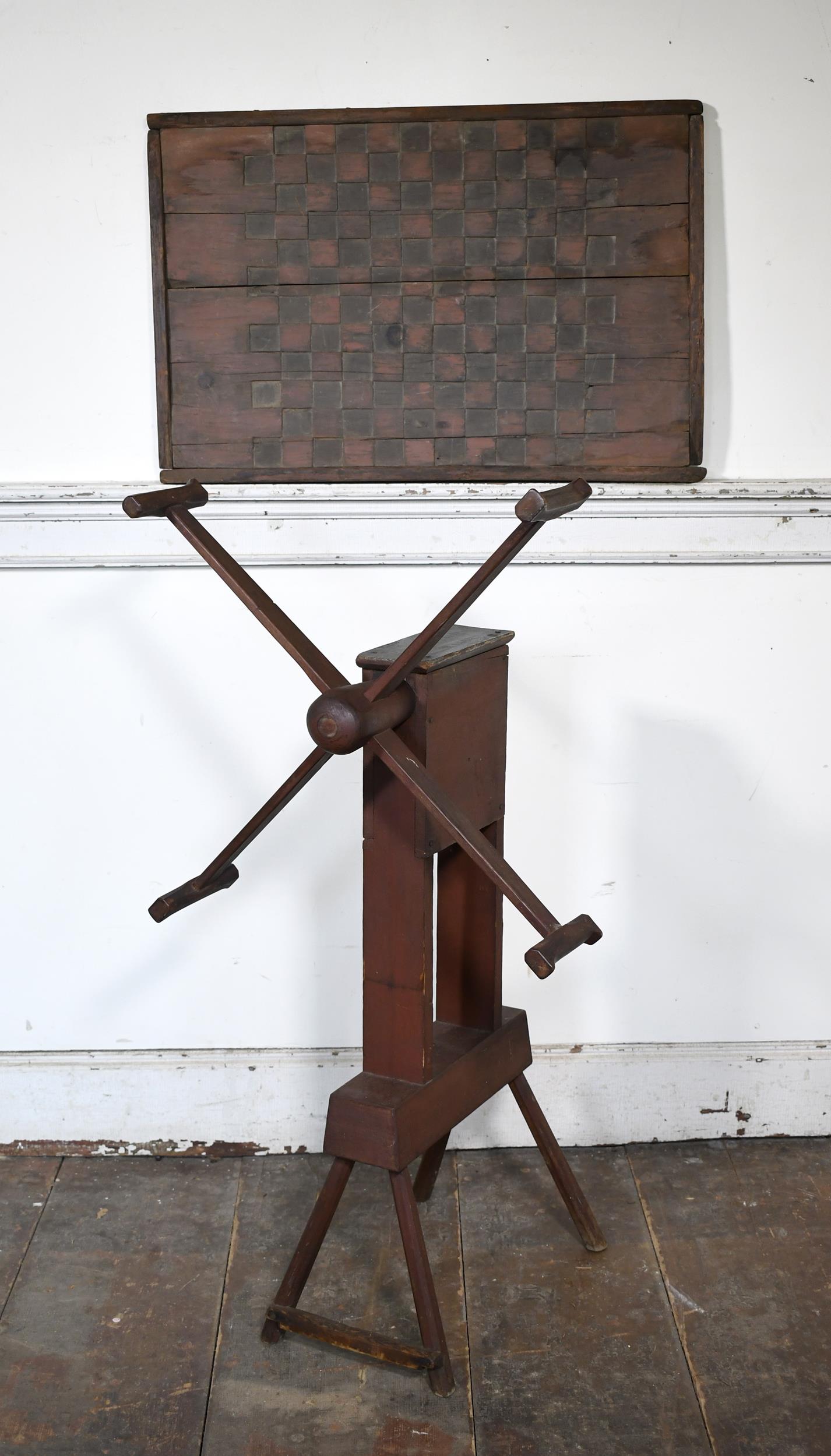 19TH C. YARN WINDER AND