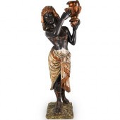 19TH CENT. BLACKAMOOR WOODEN S
